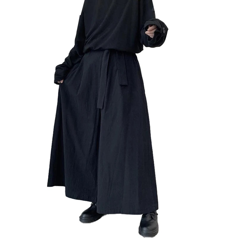 Men’s Kendo Aikido Hakama Samurai Martial Arts Pants