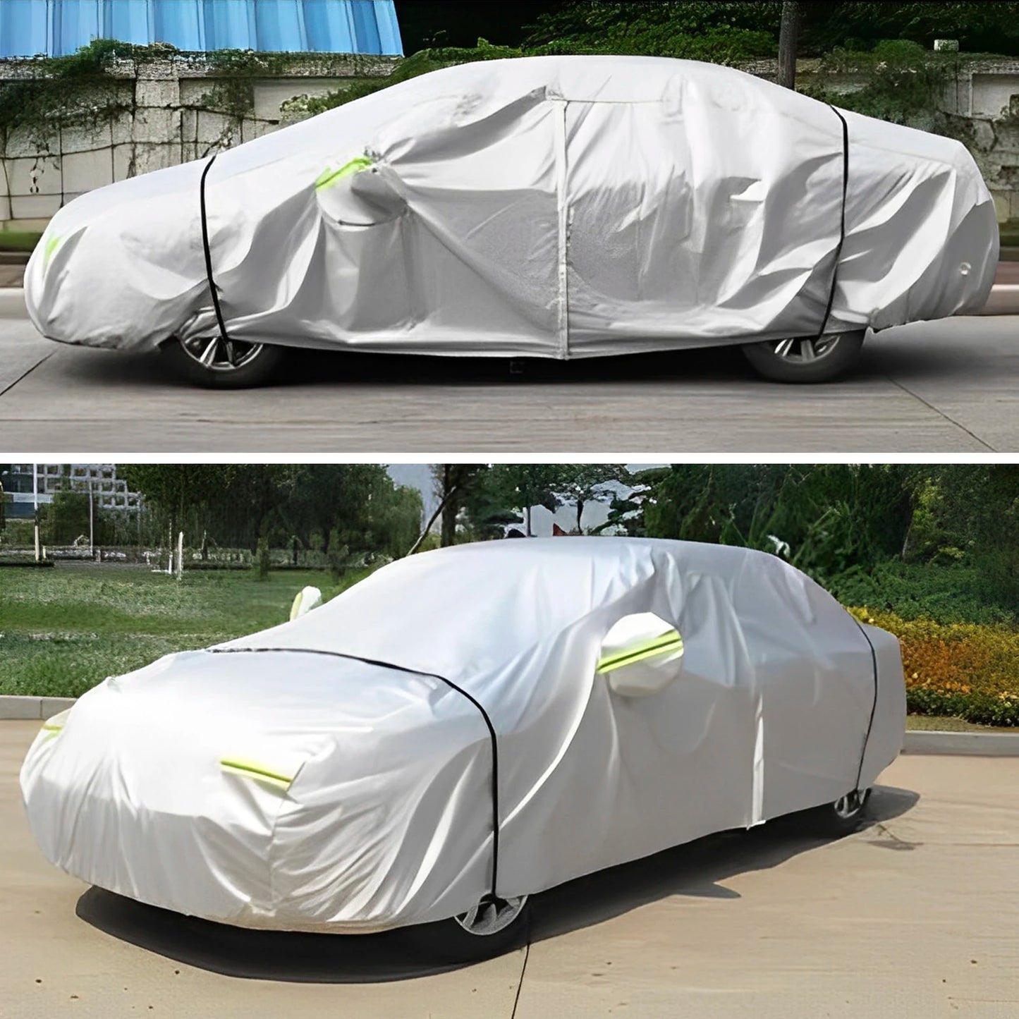 Waterproof Full Car Covers Sun Dust Rain Protection Universal SUV/Sedan Full Car Covers Rain Snow Auto Protective Cover