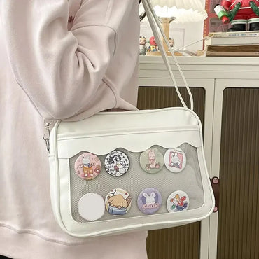 Japanese Harajuku Transparent Ita Bag for Girls