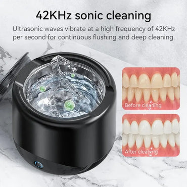 Ultrasonic Cleaner for Dentures 42-45KHz Professional Ultrasonic Cleaning Machine for All Dental Jewelry Watche Household Washer