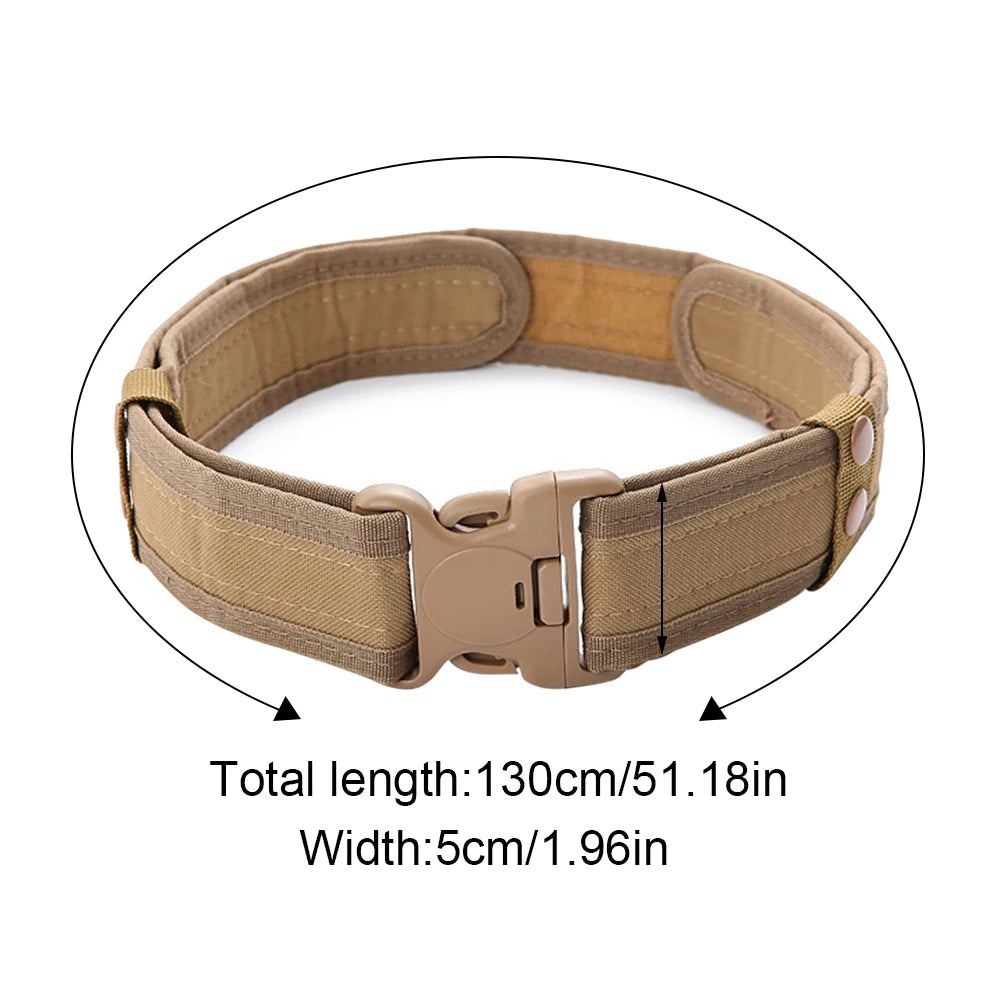 Men’s Tactical Combat Belt – Quick Release Canvas Strap