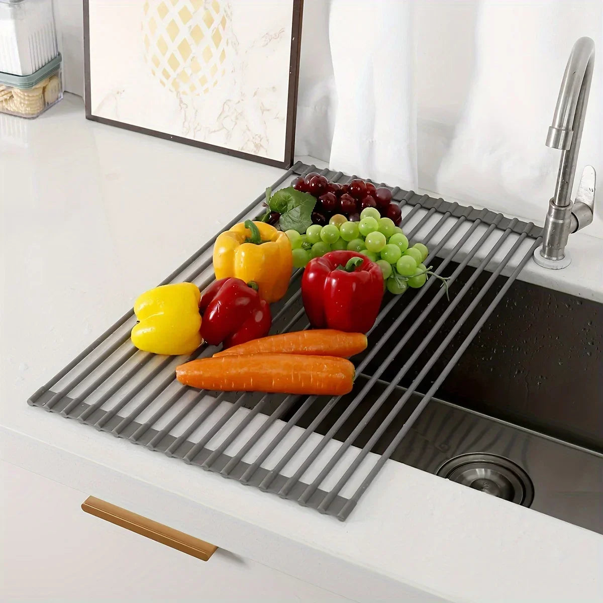 Multifunctional Kitchen Sink Organizer Dishwashing Mat