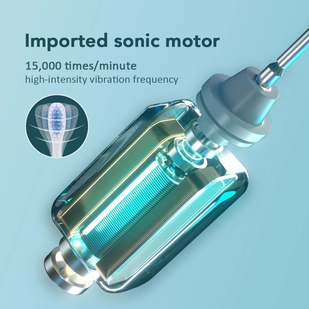 Portable Oral Irrigator Water Flosser + Electric Toothbrush Rechargeable Dental Water Jet Teeth Cleaning Whitening Oral Care Set