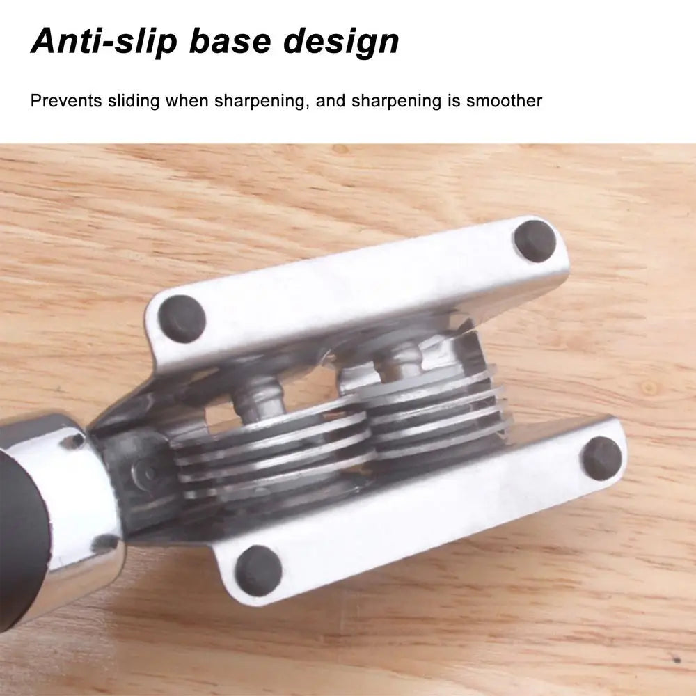 Portable Stainless Steel Kitchen Knife Sharpener Tool