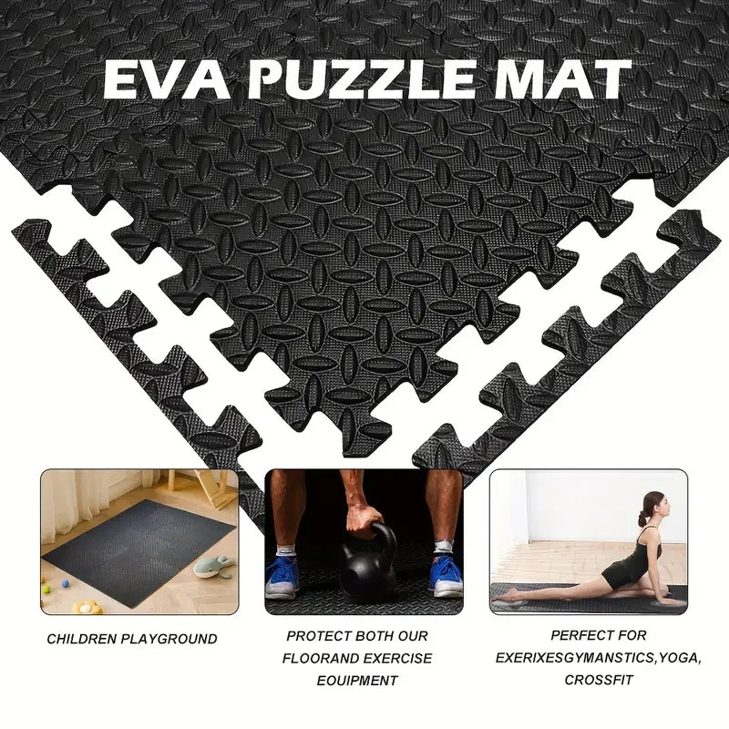 8/16pcs Foam Fitness Non-Slip Floor Mat Tiles