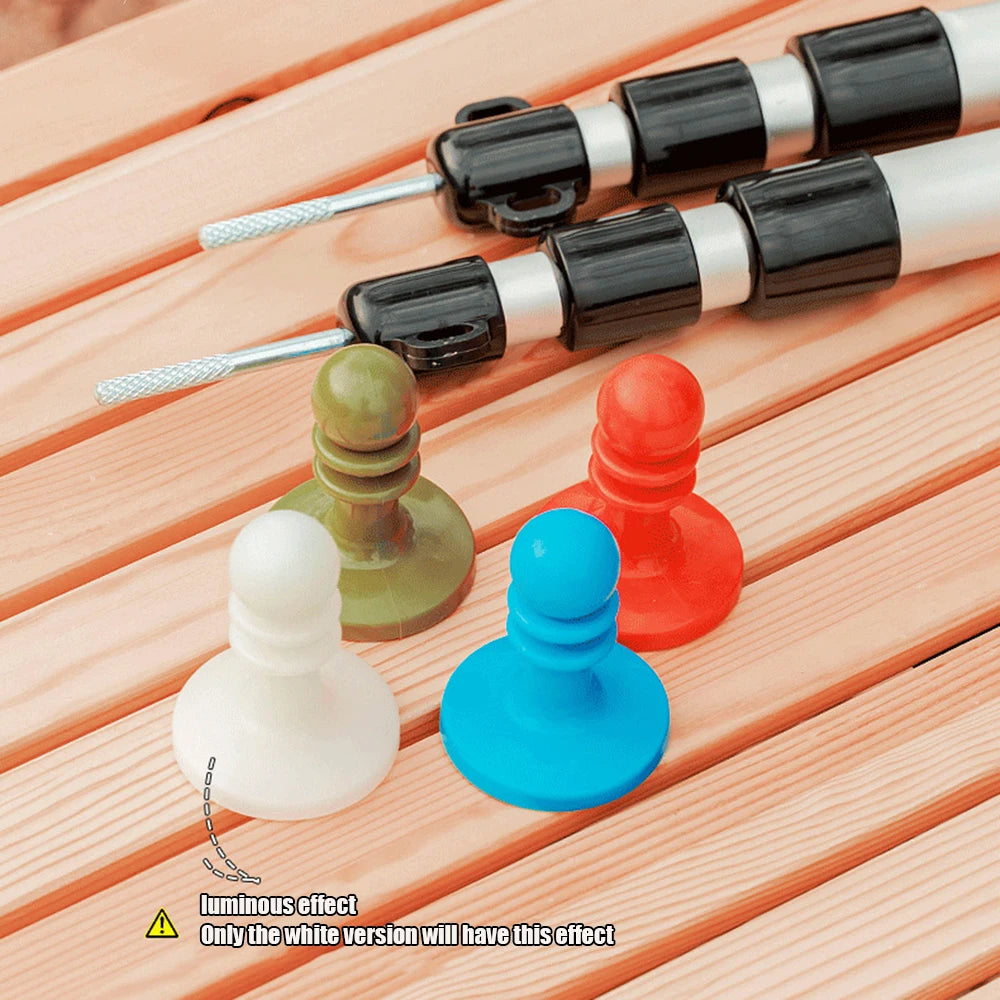 Tarp Poles Tent Poles Canopy Poles Camping Canopy Pole Cap Tent Tarp Grabbers For Camping Hiking Backpacker