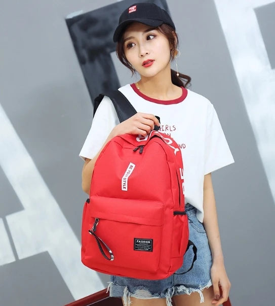 Korean Style Student Backpack – Large Capacity School Bag