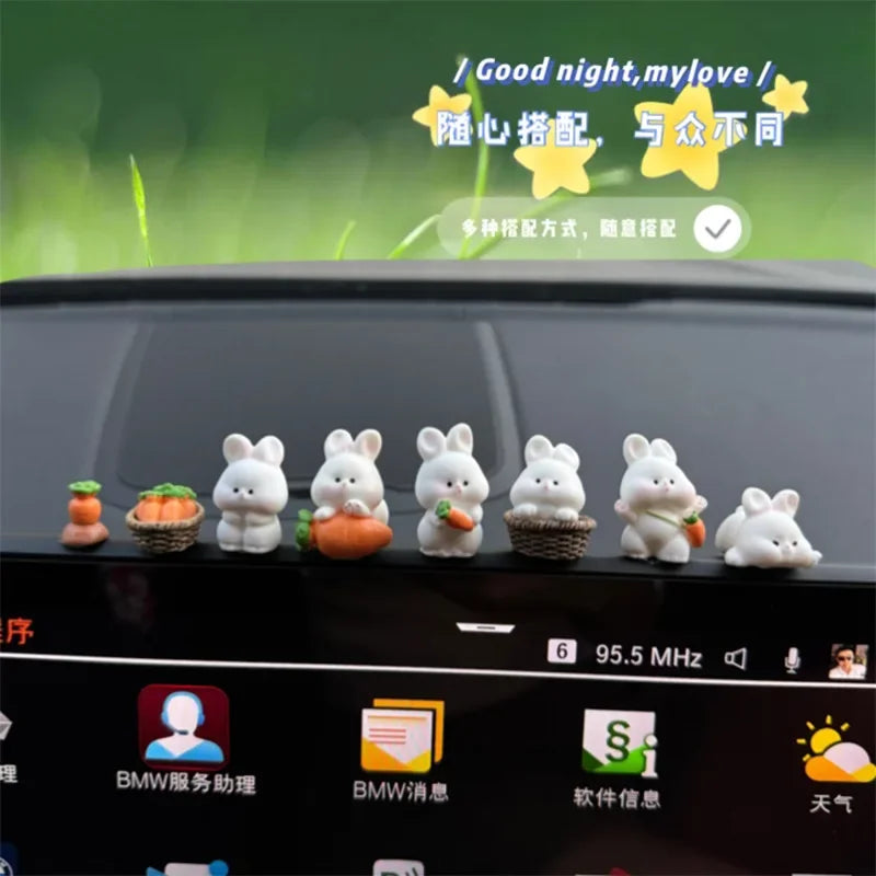 Cute Bunny Car Interior Accessory Console Decoration