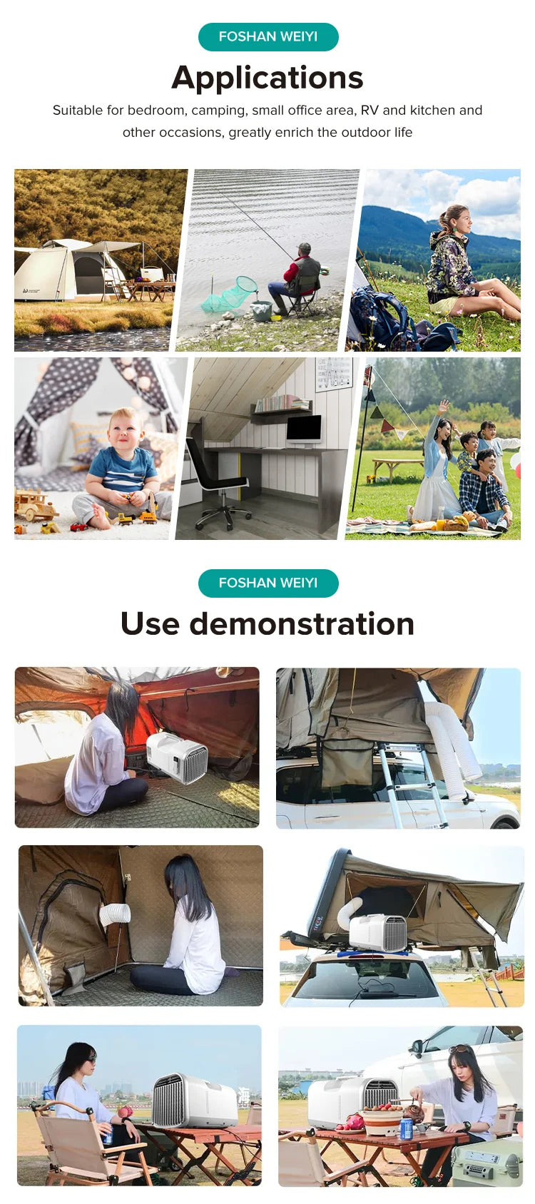 Portable Camping Air Conditioner 6000BTU