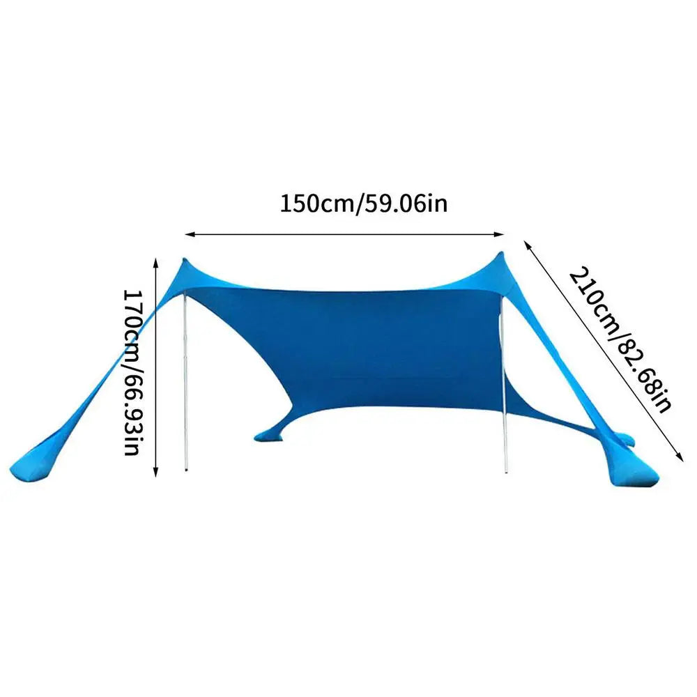 Camping Beach Canopy Tent 1-3 Person UV Sunshade Shelter