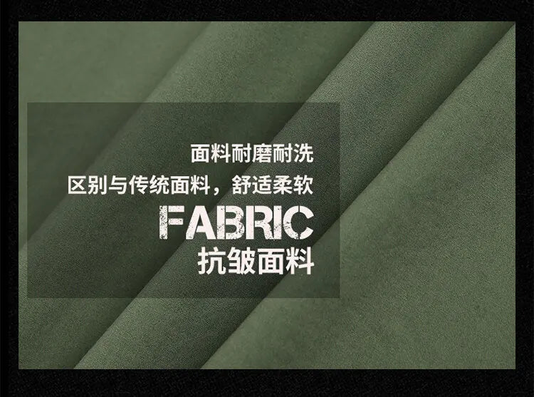 Men Cargo Shirt Short Sleeve Casual Cotton Work Shirt