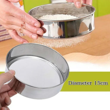Stainless Steel Flour Sieve Baking Mesh Sifter Tool