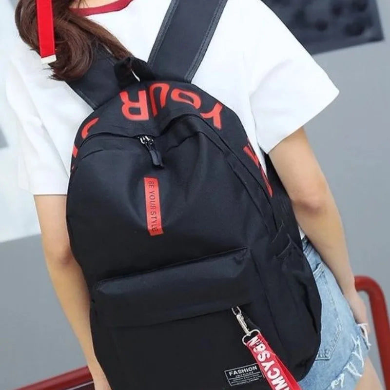 Korean Style Student Backpack – Large Capacity School Bag