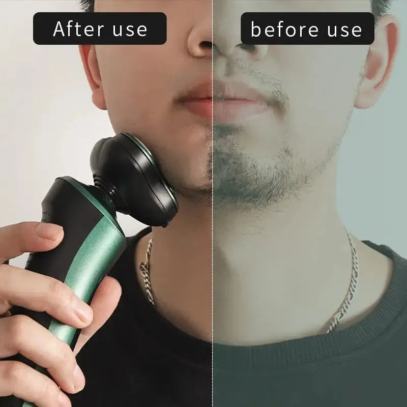LED Digital Electric Shaver with Trimmer & Nose Hair