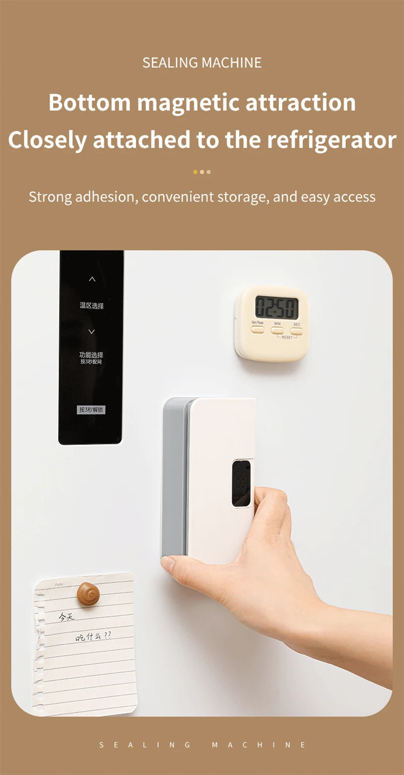 Plastic Bags Sealer Mini Sealing Machine Rechargeable Mini Heat Bag Sealer Food Packaging Sealing Machine Portable Bags Sealer