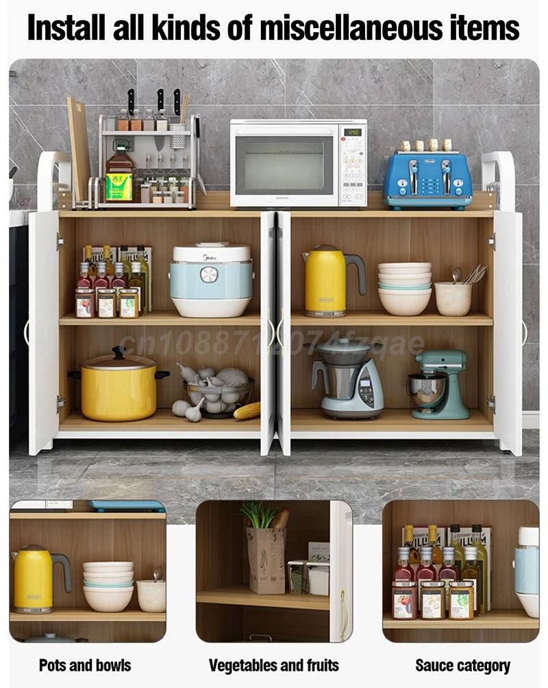 Kitchen Island Shelf Storage Rack Cabinet Organizer