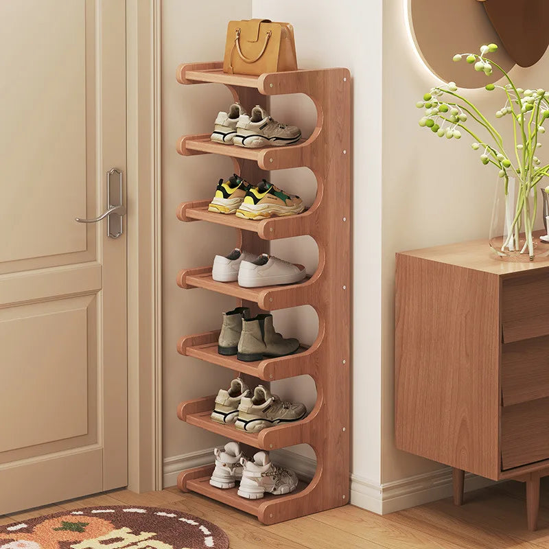 Shoe rack, home dormitory corner, small narrow style, multi-layer storage rack, entrance door, rental shoe cabinet