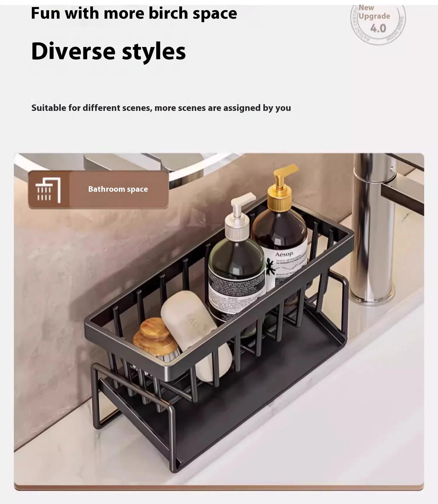 Kitchen Sink Rack Organizer – Storage Shelf Solution