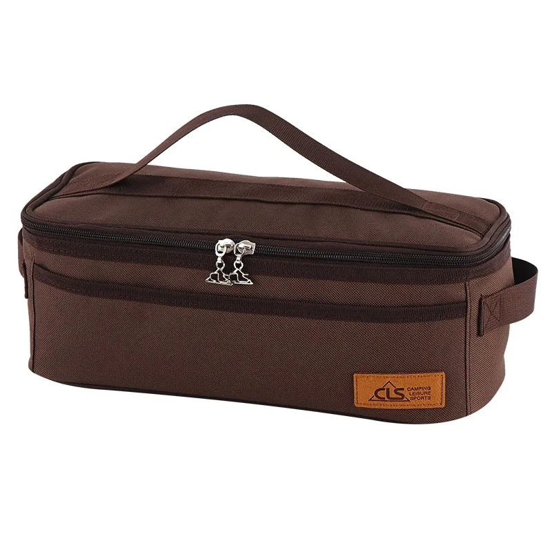 Camping Cooking Utensils Storage Bag Portable BBQ Travel Kitchen Toolkit