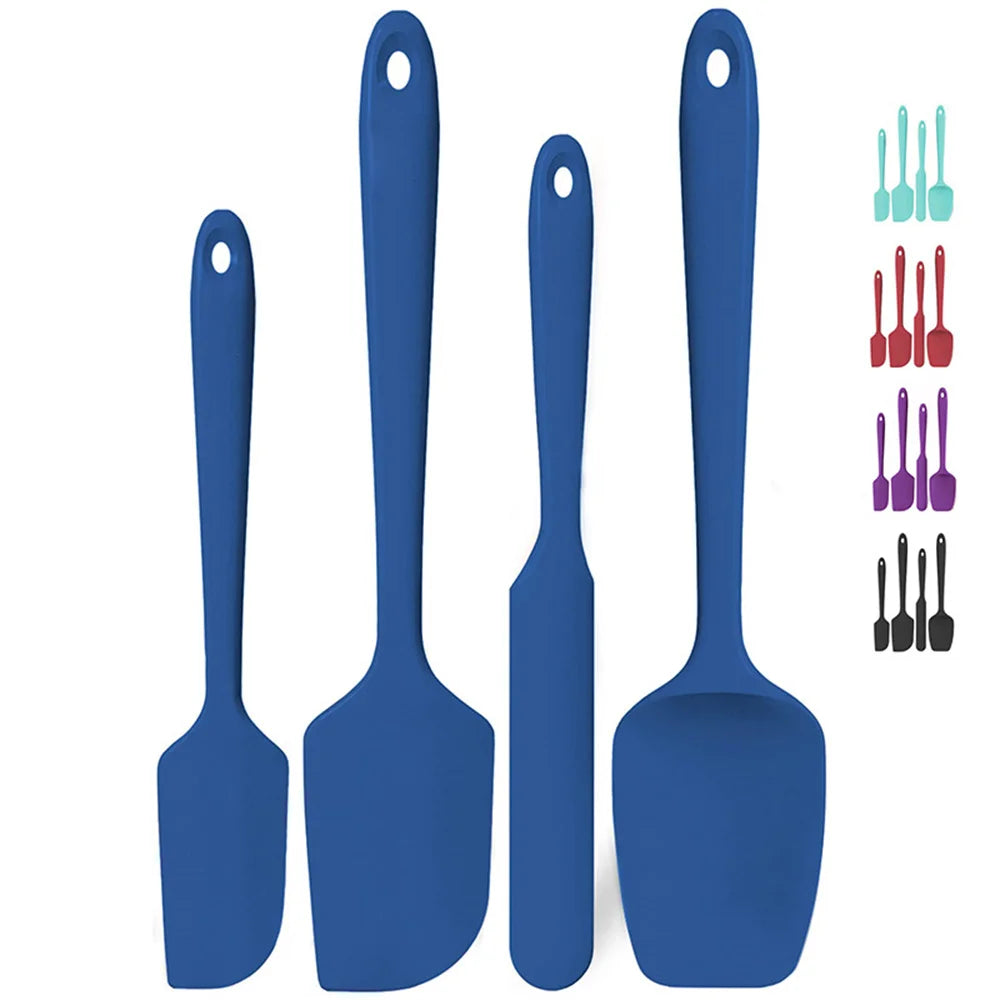 600°F Silicone Spatula Set Non-Slip Baking Tools (4pcs)