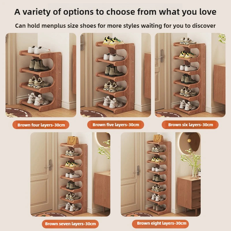 Shoe rack, home dormitory corner, small narrow style, multi-layer storage rack, entrance door, rental shoe cabinet