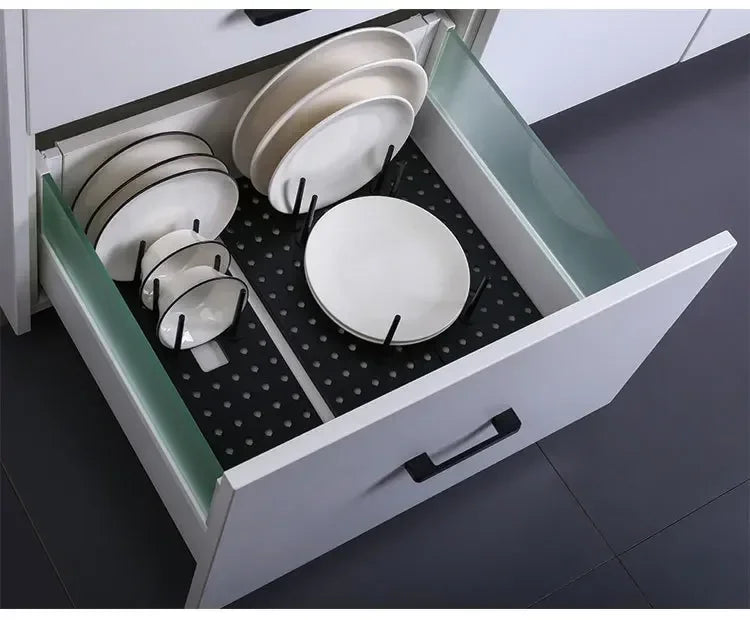 Adjustable Kitchen Sink Dish Drying & Storage Rack