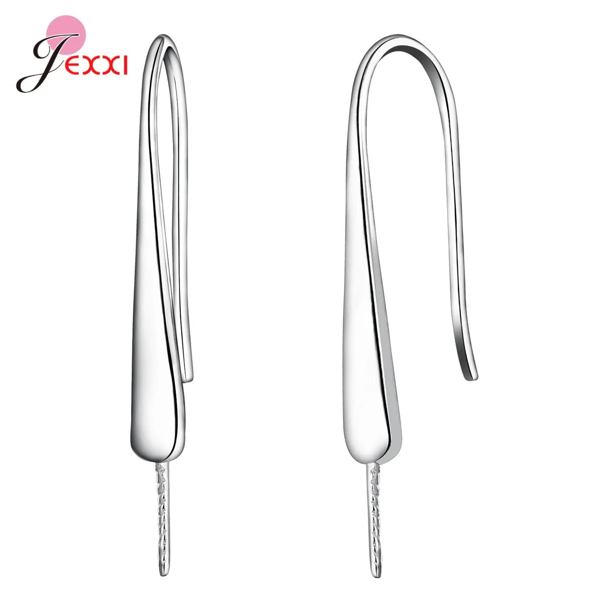 Trendy 925 Sterling Silver Earring Hooks For DIY Jewelry Makings Cubic Zirconia Earring Clasps Accessories