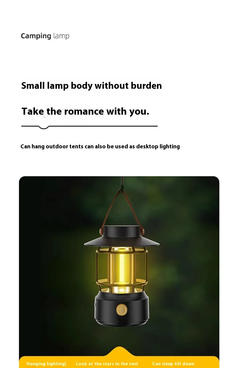 Lohascamping LED Retro Camping Lamp Rechargeable Light