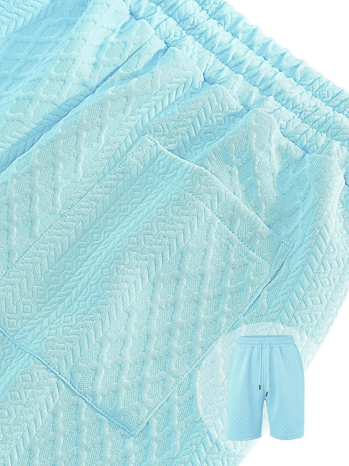 Men’s Summer Jacquard Polo Shirt – Casual Short Sleeve