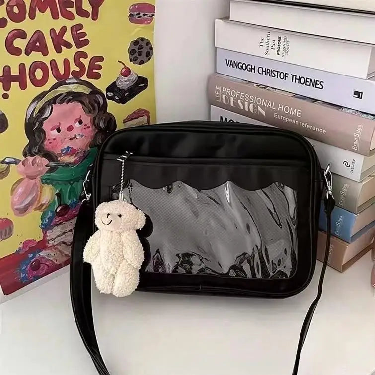 Japanese Harajuku Transparent Ita Bag for Girls