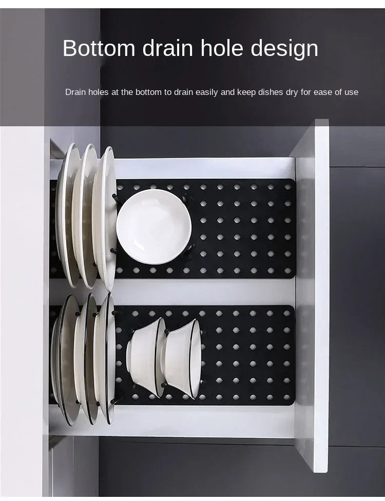 Adjustable Kitchen Sink Dish Drying & Storage Rack