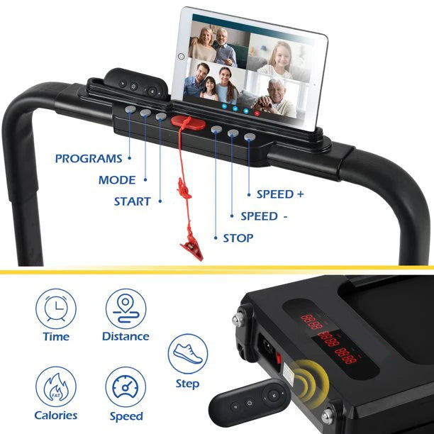 Foldable Electric Walking Machine – Home Treadmill 2.5HP