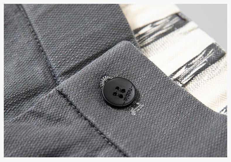 Men’s Cotton Stretch Business Pants – Slim Fit Trousers