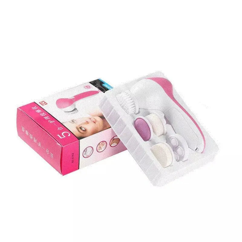 5-in-1 Electric Facial Cleansing Brush – Skin Care Massager