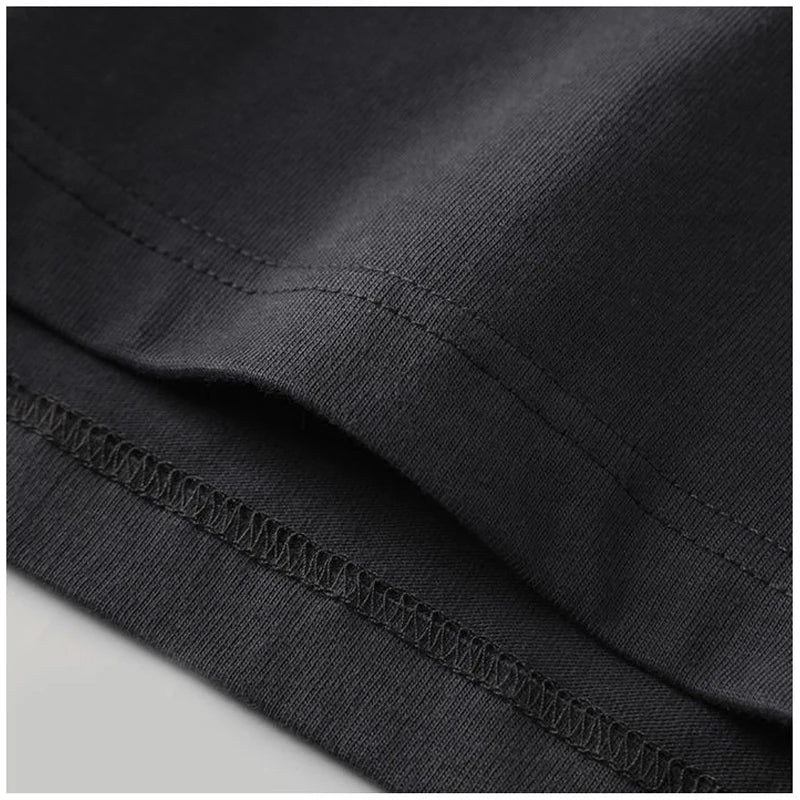 Men’s Cotton Graphic T-Shirt – Casual O-Neck Streetwear