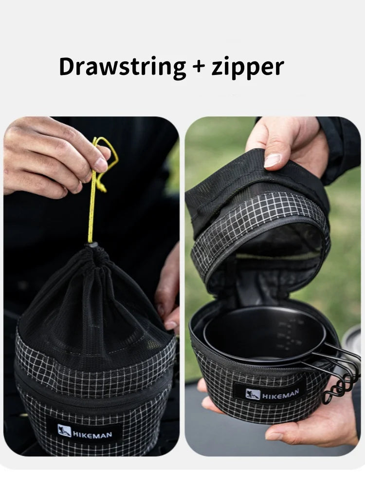 Camping Bowl Storage Bag Portable Tableware Organizer