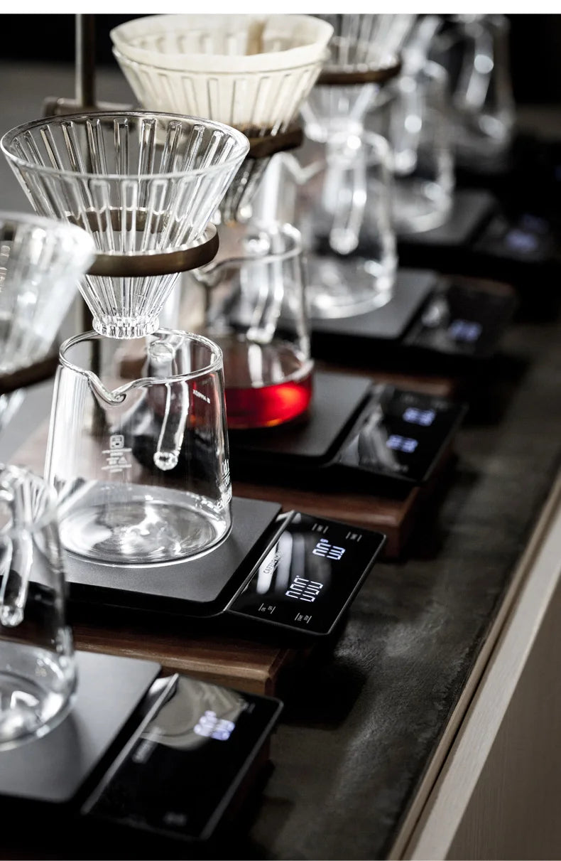 Smart Coffee Scale Kitchen Food Scale Digital Electronic Scale with Timer Precision Jewelry Scale Mini Household Weighing Scale