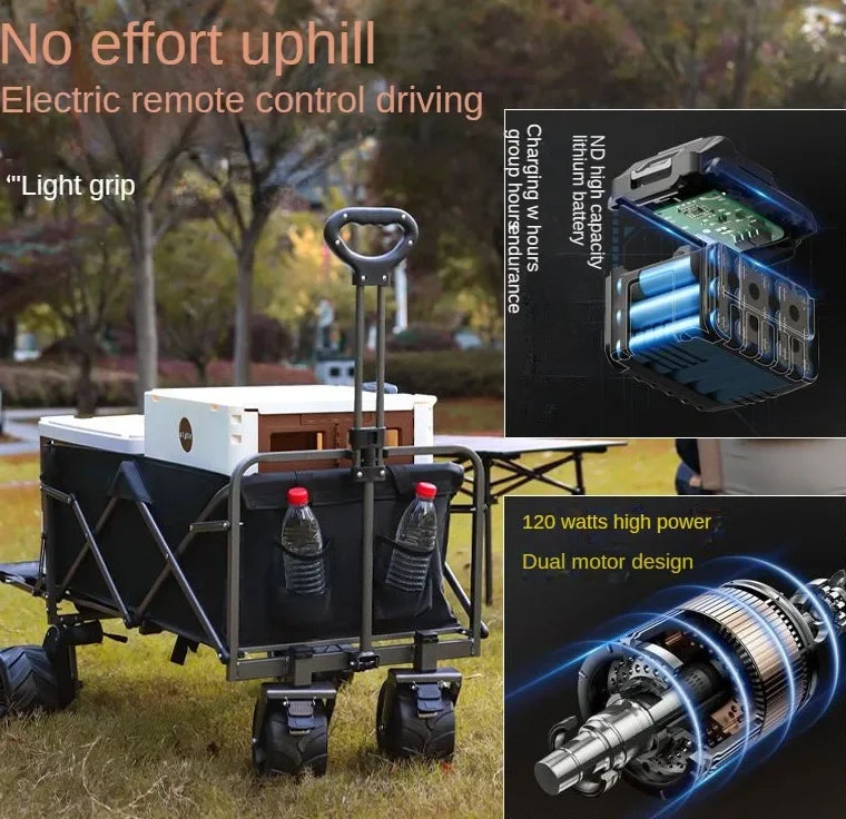 Folding Camping Cart – Heavy Duty Outdoor Utility Wagon
