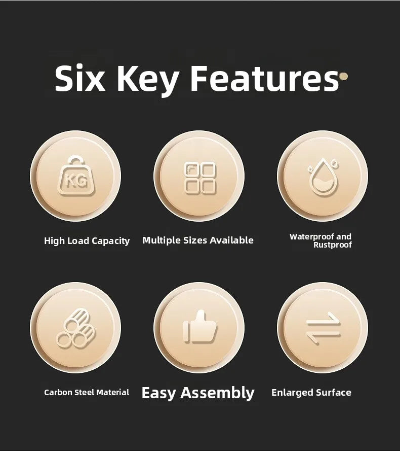 Multi-Layer Kitchen Storage Rack Carbon Steel for Spices and Tools