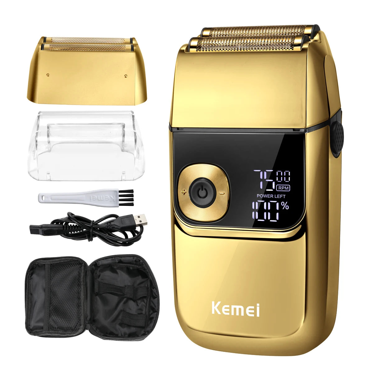 2-in-1 Electric Shaver & Hair Trimmer for Men KM-2028
