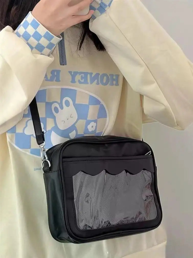 Japanese Harajuku Transparent Ita Bag for Girls