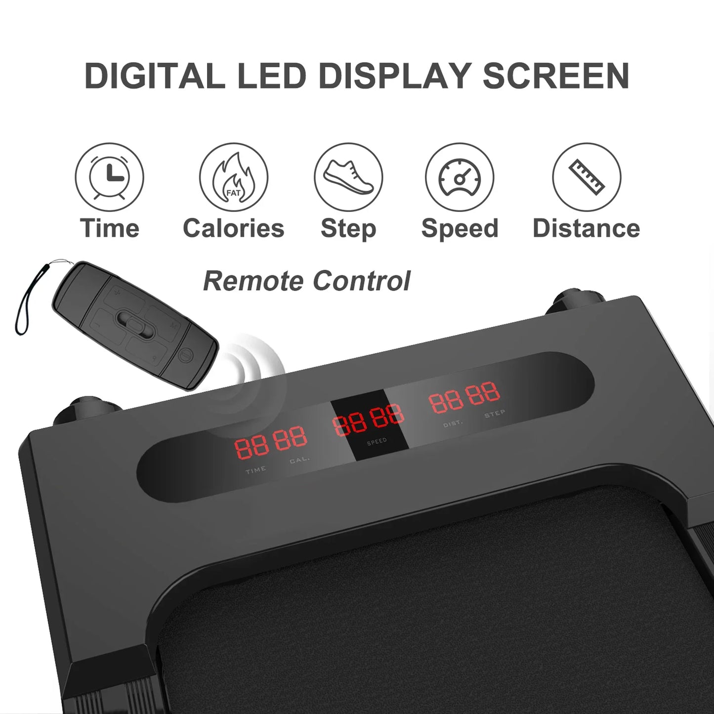 Foldable Electric Walking Machine – Home Treadmill 2.5HP