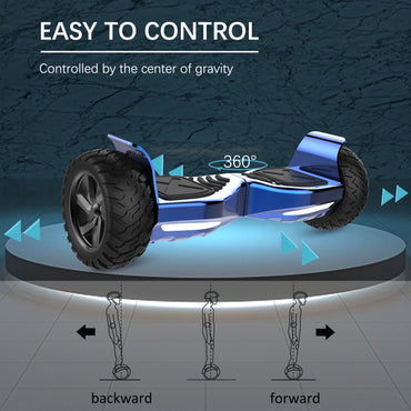 RCB Hoverboard 8.5" all terrain hoverboards, APP control, integrated LED Bluetooth with powerful motor, electric skateboard