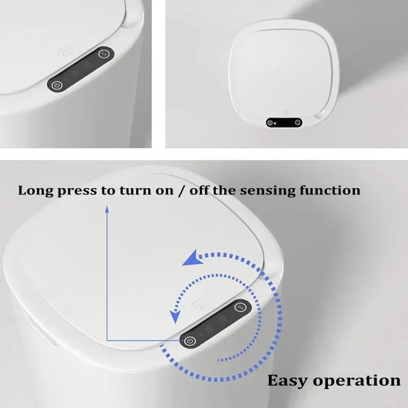 Smart Sensing 12L Automatic Trash Can – Electric Kitchen Bin