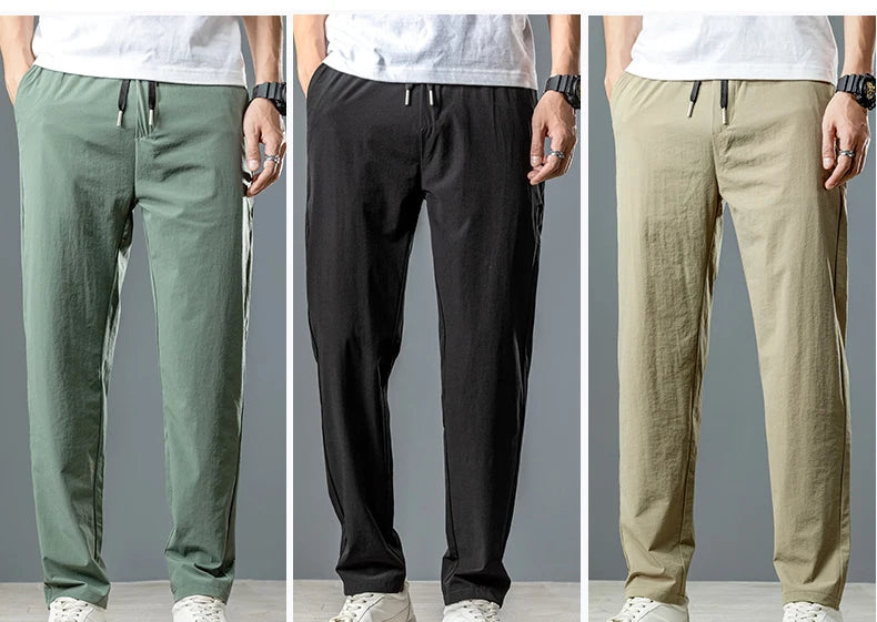 Men’s Ice Silk Stretch Business Casual Pants