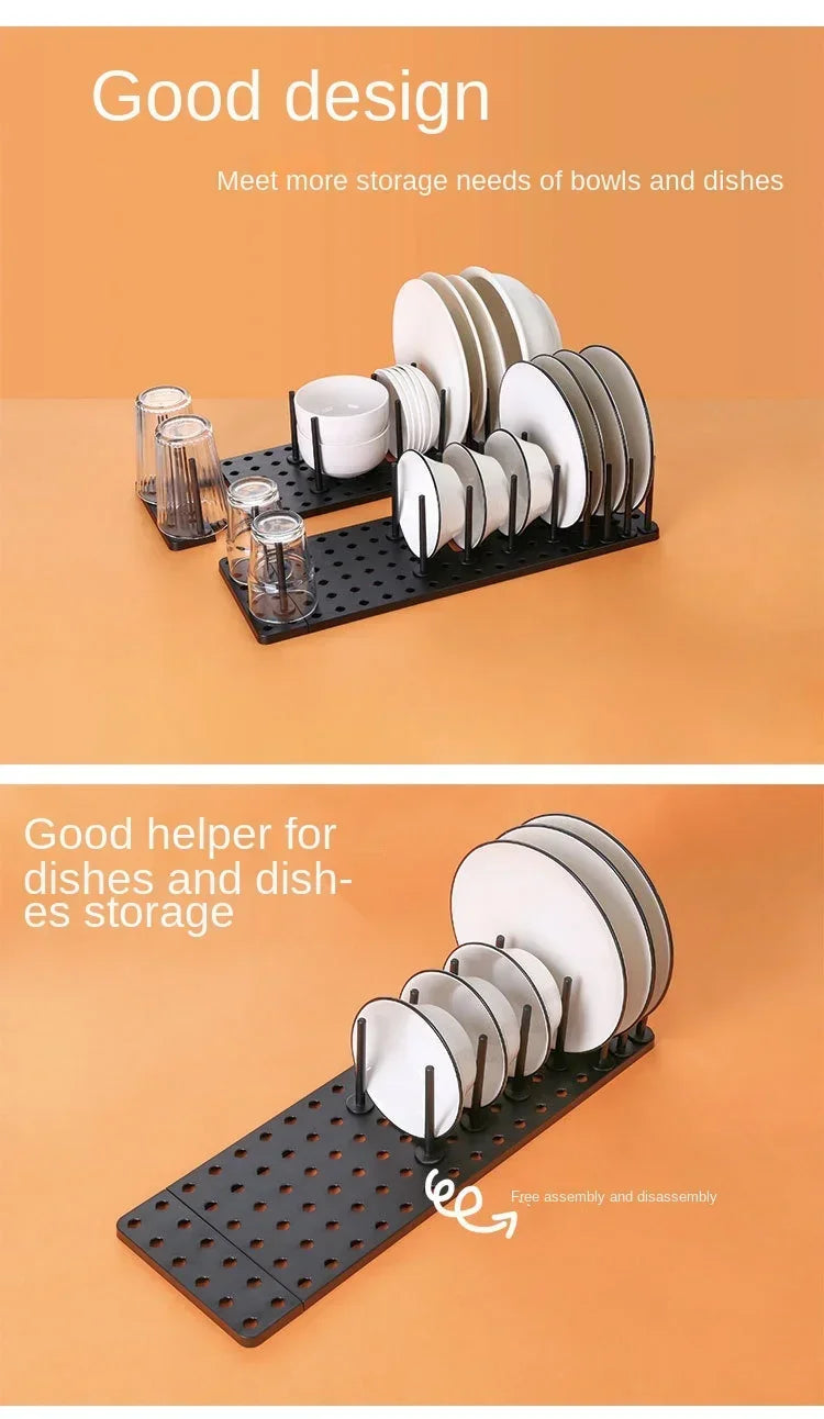 Adjustable Kitchen Sink Dish Drying & Storage Rack