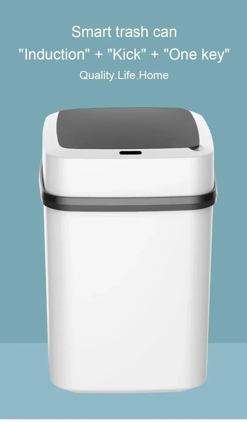 13L Smart Touch Trash Can for Kitchen & Bathroom
