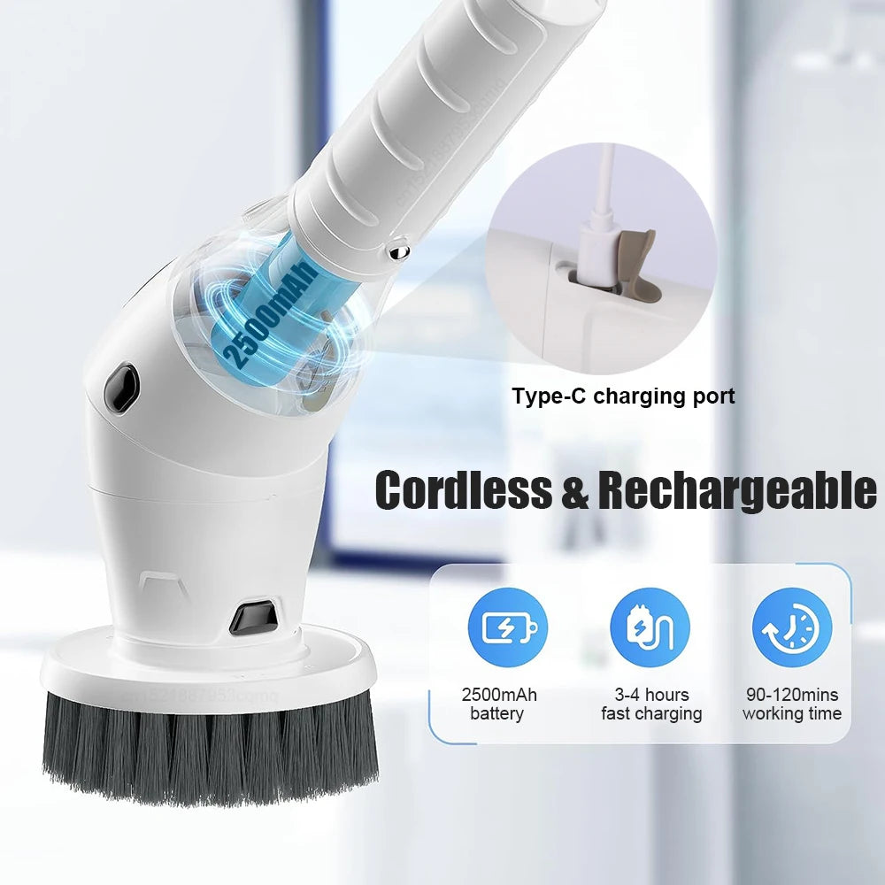 Electric Cleaning Brush – Wireless Household Scrubber