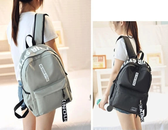 Korean Style Student Backpack – Large Capacity School Bag