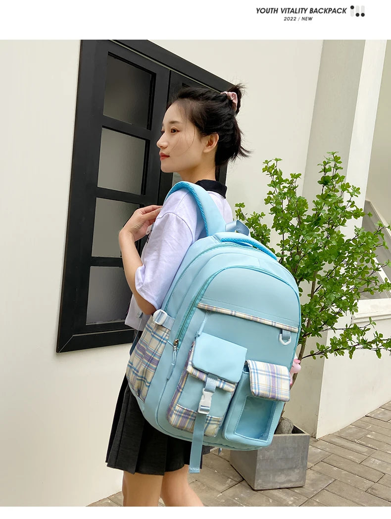 2025 New - Style Schoolbag for Primary School Girls, Suitable for Grades 1, 3 to 6, Child-Friendly, Load-Reducing and Spine